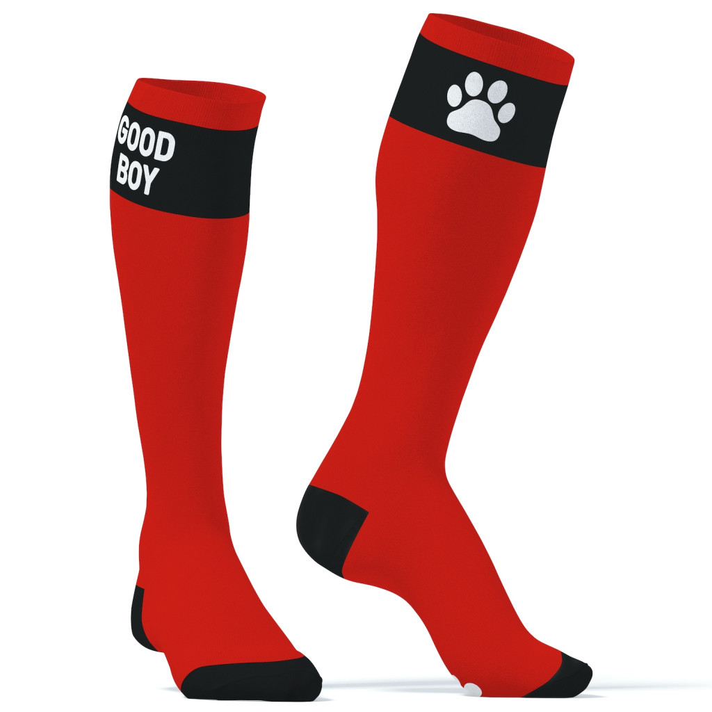 Big Good Boy – vörös prémium térdzokni