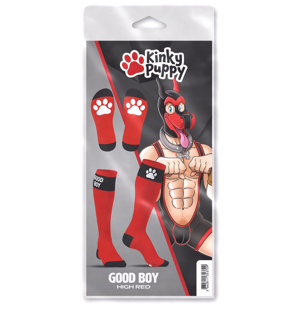 Big Good Boy – vörös prémium térdzokni - Image 3