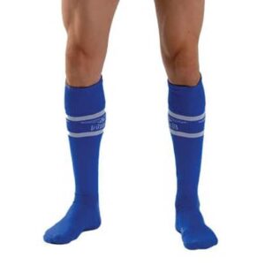 Urban Football Socks – prémium kék-fehér focis zokni