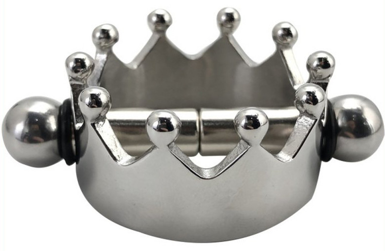 Crown – fém mellbimbó klipsz, érzéki feszültséghez - Image 3