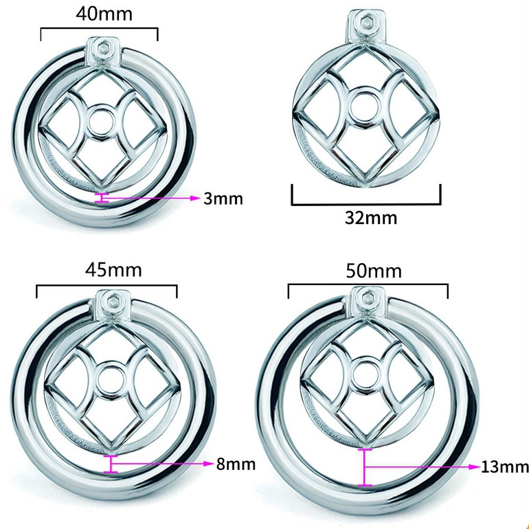 Fém szexuális zár – Hexy húgycső dugóval (3 x 3,3 cm) - Image 4