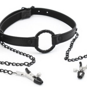 Gag Nip Ring – stílusos mellbimbó feszítő fekete színben