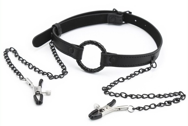 Gag Nip Ring – stílusos mellbimbó feszítő fekete színben - Image 2