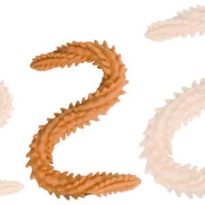 Scolop M – prémium dupla dildo, 50 x 4 cm, narancssárga