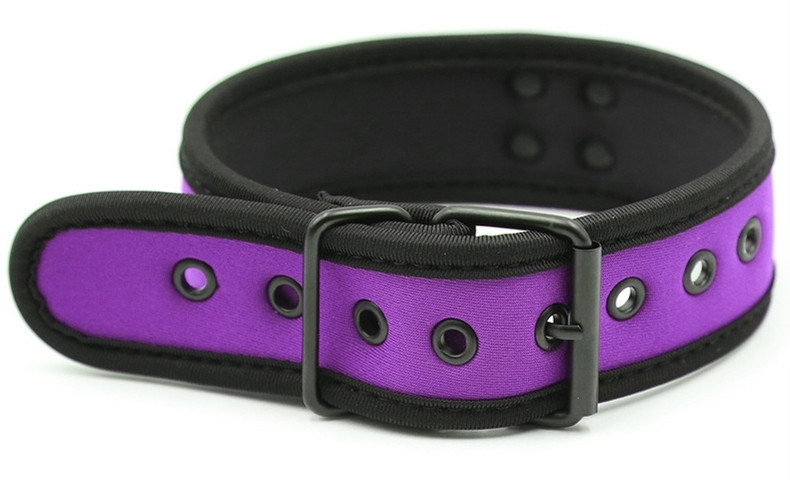 Puppy Simply – stílusos neoprének nyakörv púrpurszínben - Image 2