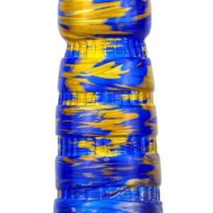 Torff Dildo - prémium kék-arany színű szilikon játék 16cm
