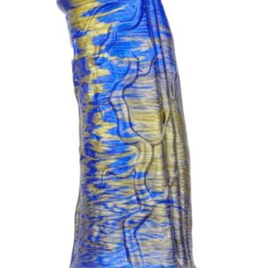 Dildo Fantasy Gentax – prémium kék-arany dildó 16x5 cm