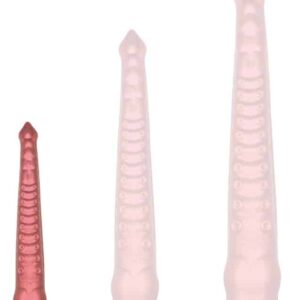 Oktoop S – prémium hőre reagáló piros dildó 30 cm
