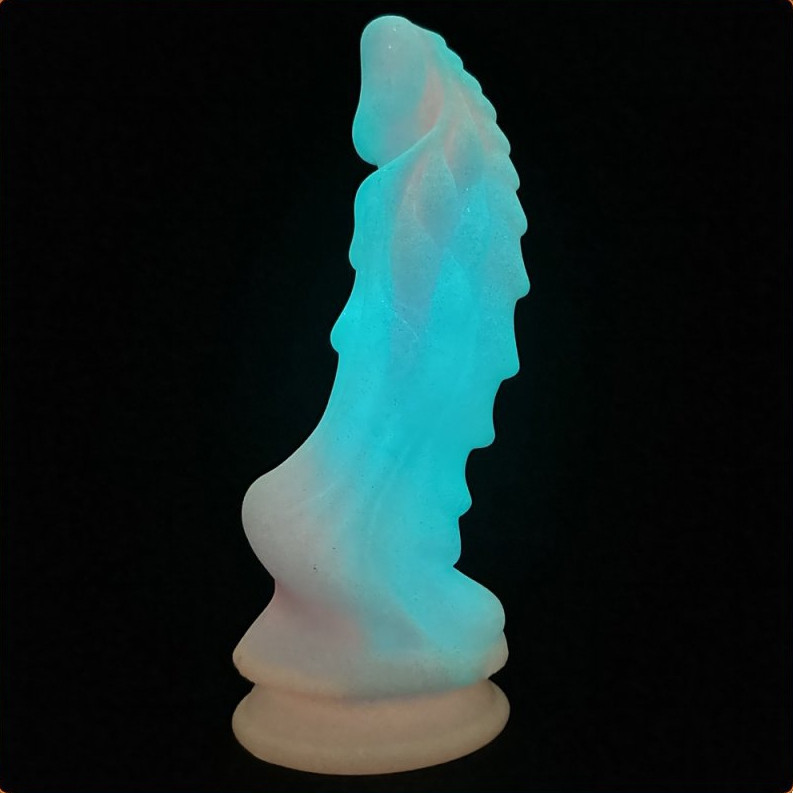 Lumy Dragon – foszforeszkáló dildó (18 x 7 cm) - Image 7