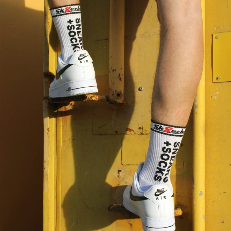 SNEAKS SOCKS Sk8erboy – stílusos fehér sportzokni - Image 2