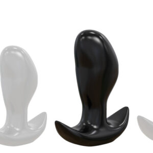Frijo L – prémium fekete anális dugó 15 x 7 cm