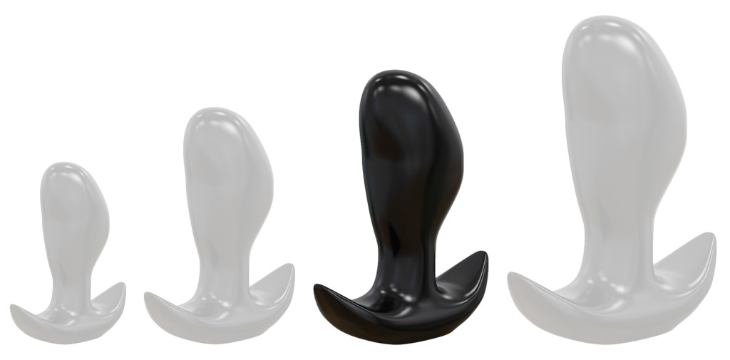 Frijo L – prémium fekete anális dugó 15 x 7 cm