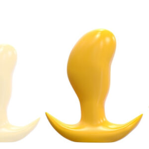 Frijo Plug L – prémium, sárga anal plug 15 x 7 cm