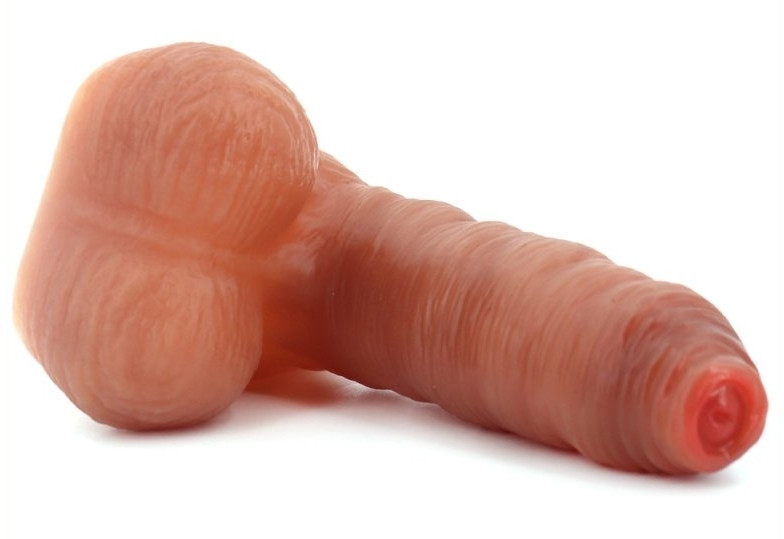 Rugalmas védőburkolat – hamis pénisz modell (10 x 3,5 cm) - Image 3