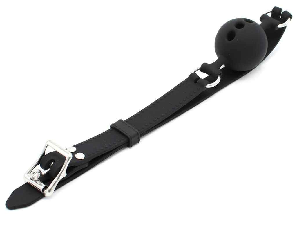 Pierced Ball Gag – érdekfeszítő 43 mm-es golyóbiggyes - Image 4