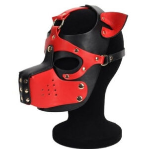 Ixo Puppy Dog Mask – fekete-piros kutyás maszk