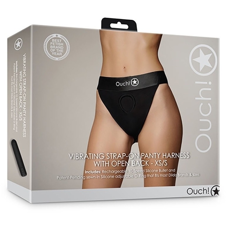 Vibrant – nyitott hátú, fekete jockstrap intim élményhez - Image 2
