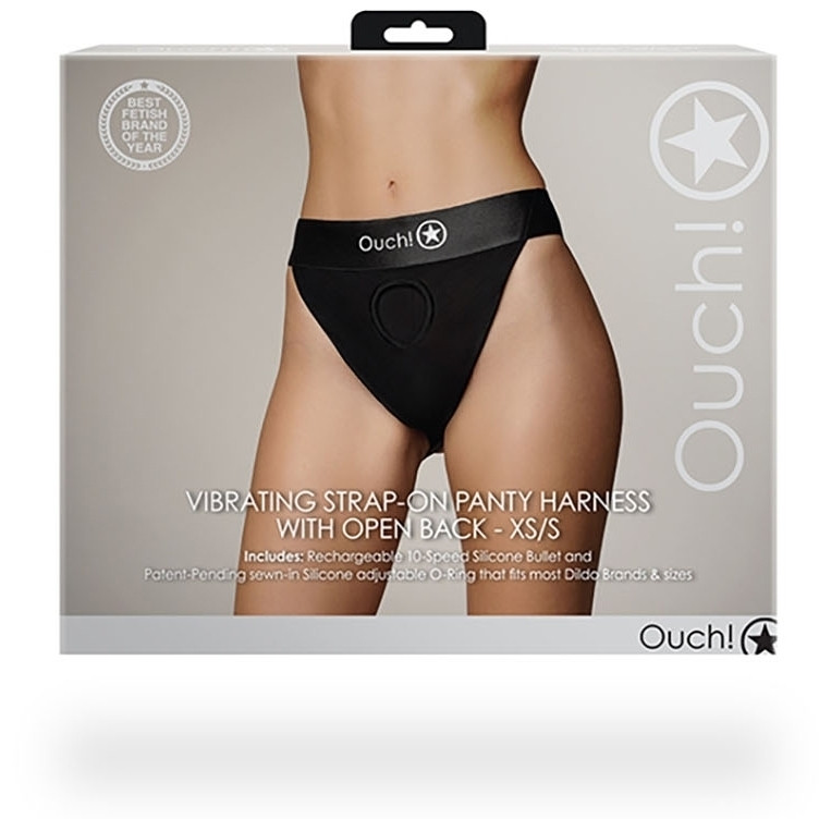 Vibrant – nyitott hátú, fekete jockstrap intim élményhez - Image 3