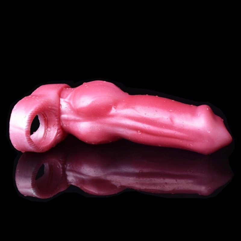 Yorky – prémium péniszköpeny, 17 x 6 cm, piros - Image 4