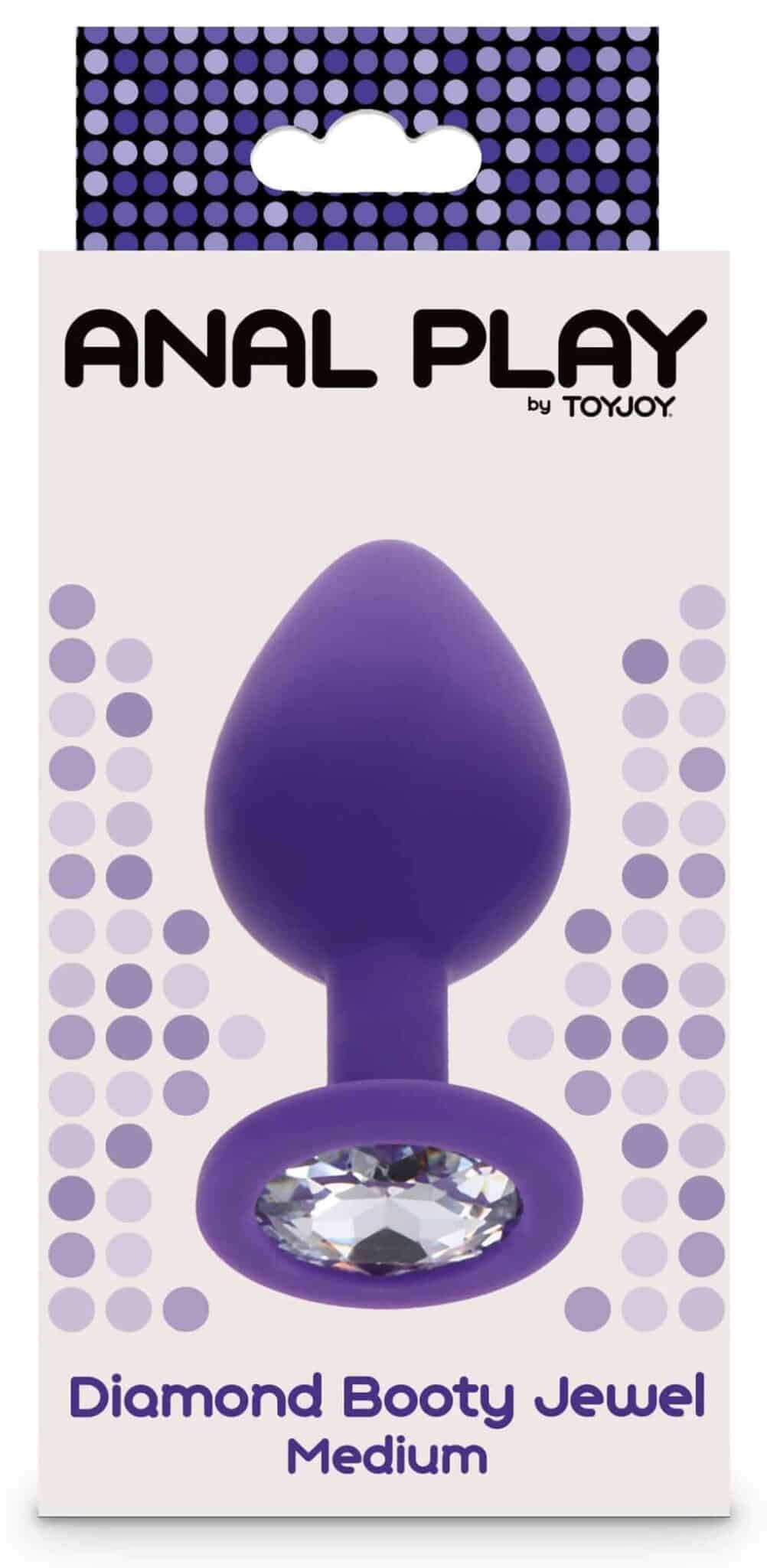 Bijou Diamond – prémium anális dugó M, lila - Image 2