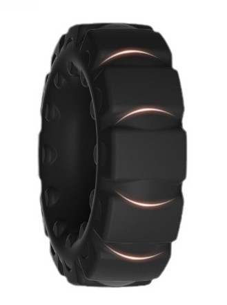 Tire Cock – prémium fekete péniszgyűrű 24mm - Image 2