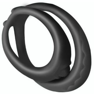 Soft Duo – puha dupla péniszgyűrű 40 mm fekete