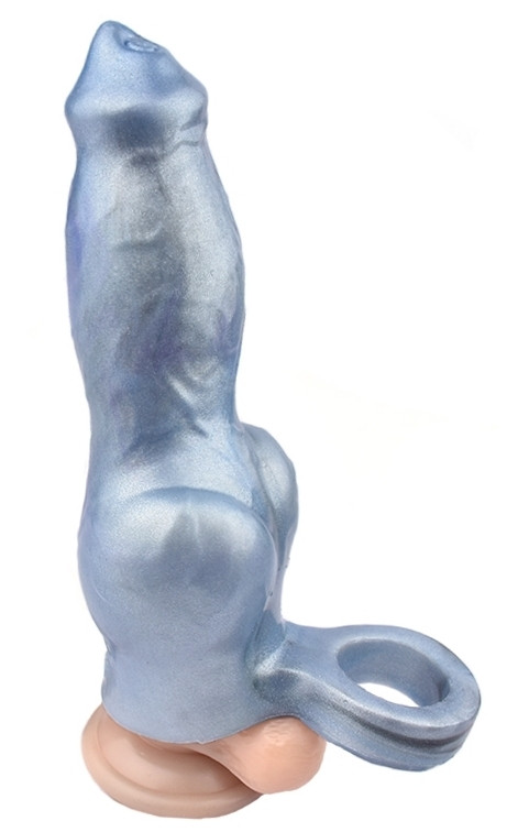 Kötött péniszrá északi prémium bázis 18 x 6,5 cm, kék - Image 3