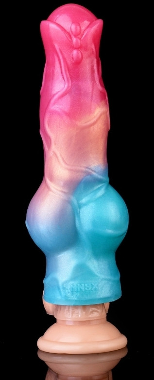 Nott Very Dick – intim pénisz hüvely 18 x 6.5cm rózsaszín-kék - Image 2