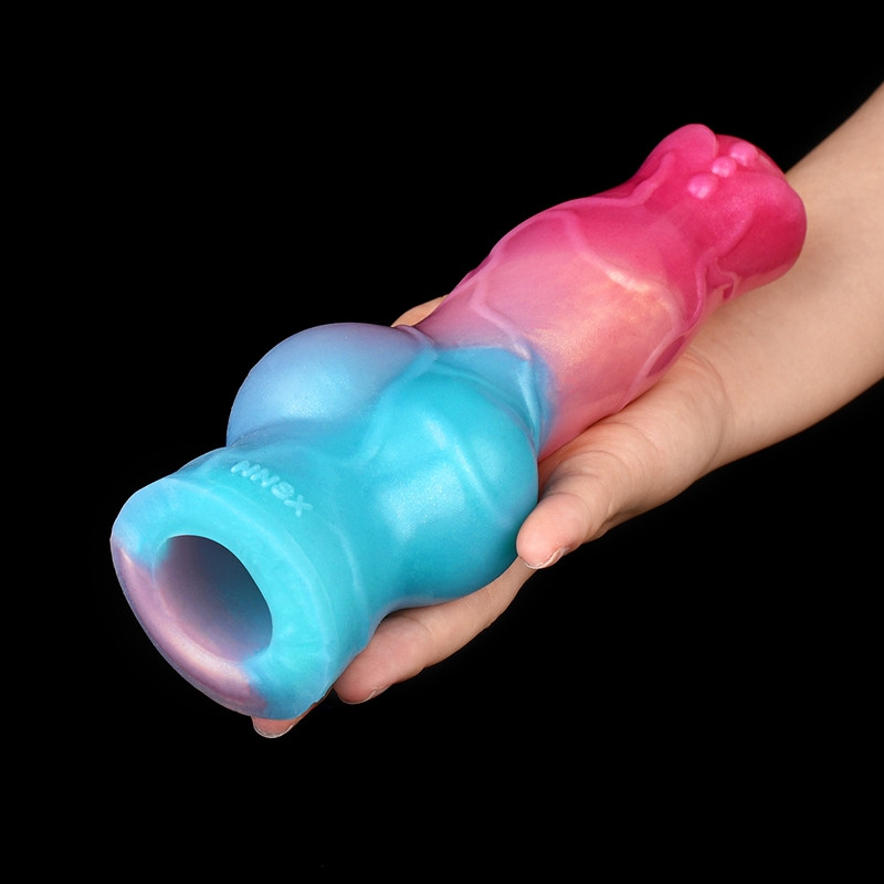 Nott Very Dick – intim pénisz hüvely 18 x 6.5cm rózsaszín-kék - Image 8