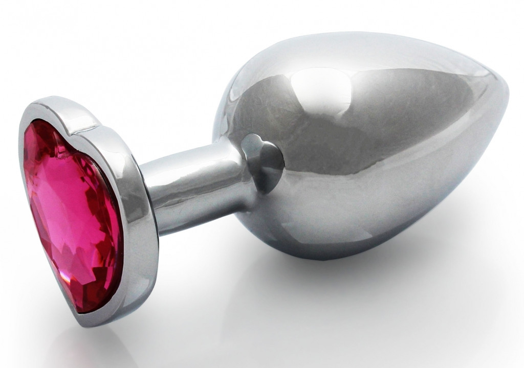 Bijou Heart Gem M – ezüst-rózsaszín anális gyöngy 7 cm - Image 6