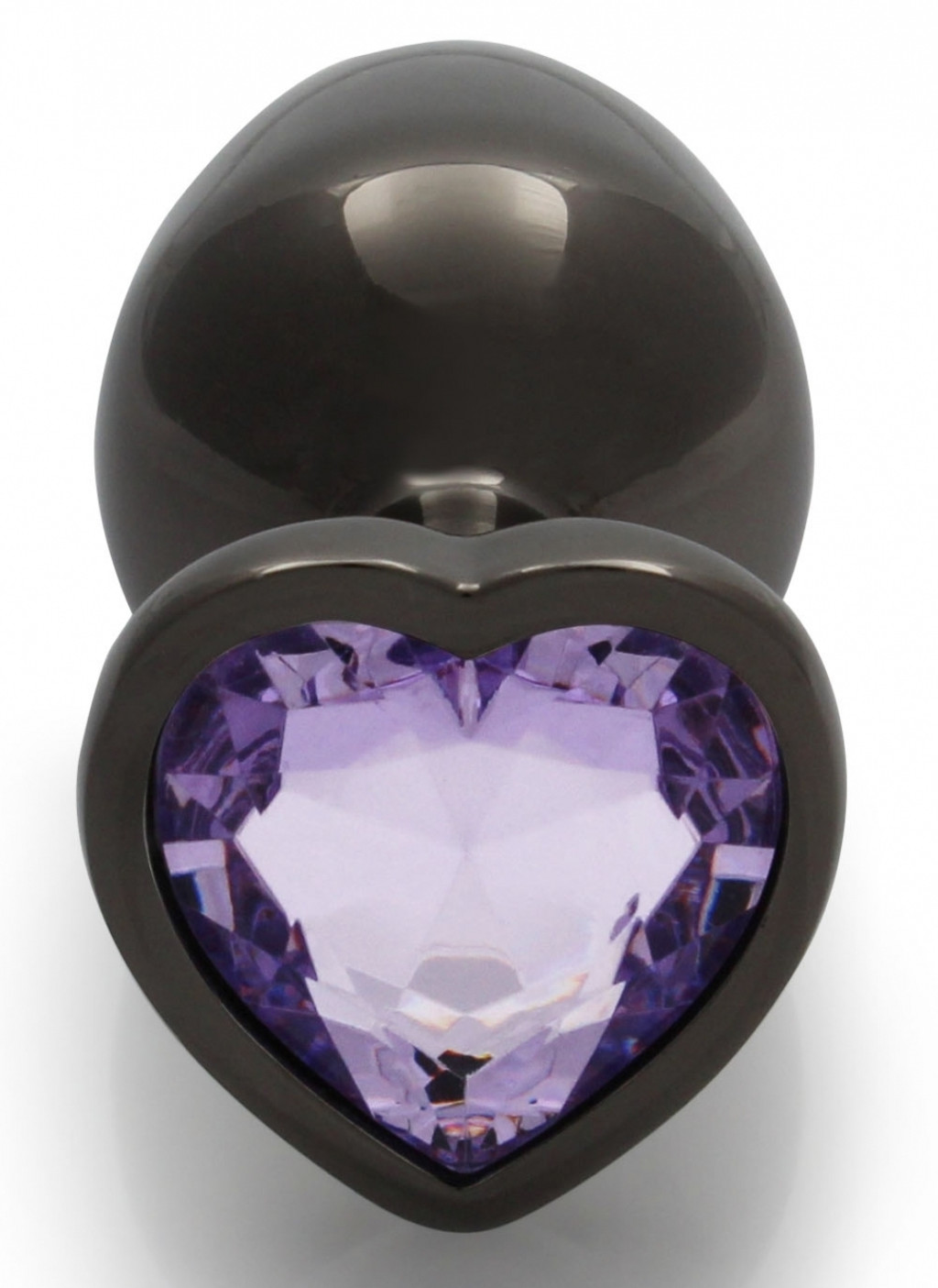 Bijou Heart Gem M – prémium análgyöngy, fekete-lila 7 x 3.3 cm - Image 4