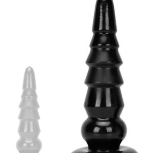 Plug Tower Up M – prémium anális kiegészítő, 32x9 cm, fekete