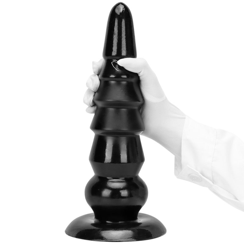 Plug Tower Up M – prémium anális kiegészítő, 32x9 cm, fekete - Image 5
