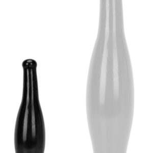 Prémium Plug Bottle S – fekete anális izgató 16 cm