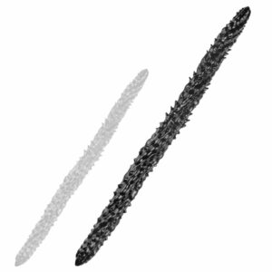 Big Silur – prémium fekete dildo (80 x 6.5 cm)