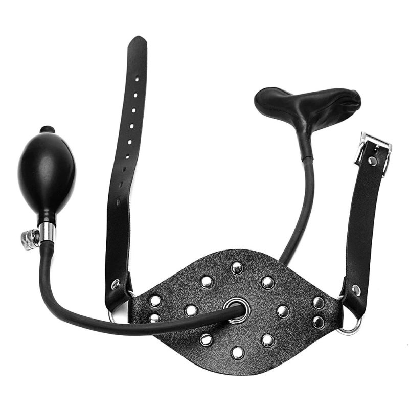 Felfújható Kinky Gag – érzéki fekete maszk - Image 2