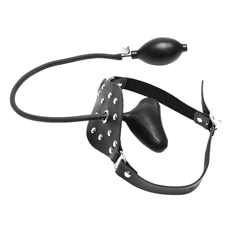 Felfújható Kinky Gag – érzéki fekete maszk - Image 3