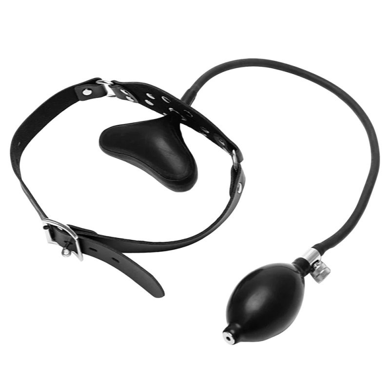 Felfújható Kinky Gag – érzéki fekete maszk - Image 5