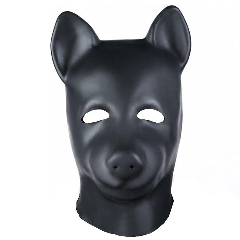 Sweety Bear – elegáns latex maszk fekete színben - Image 3