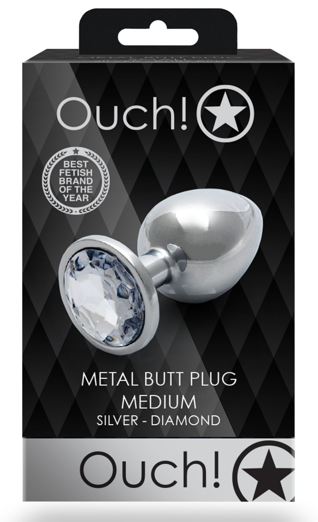 Bijou anal – ezüst átlátszó kerek gyöngy 7x3.3 cm - Image 2