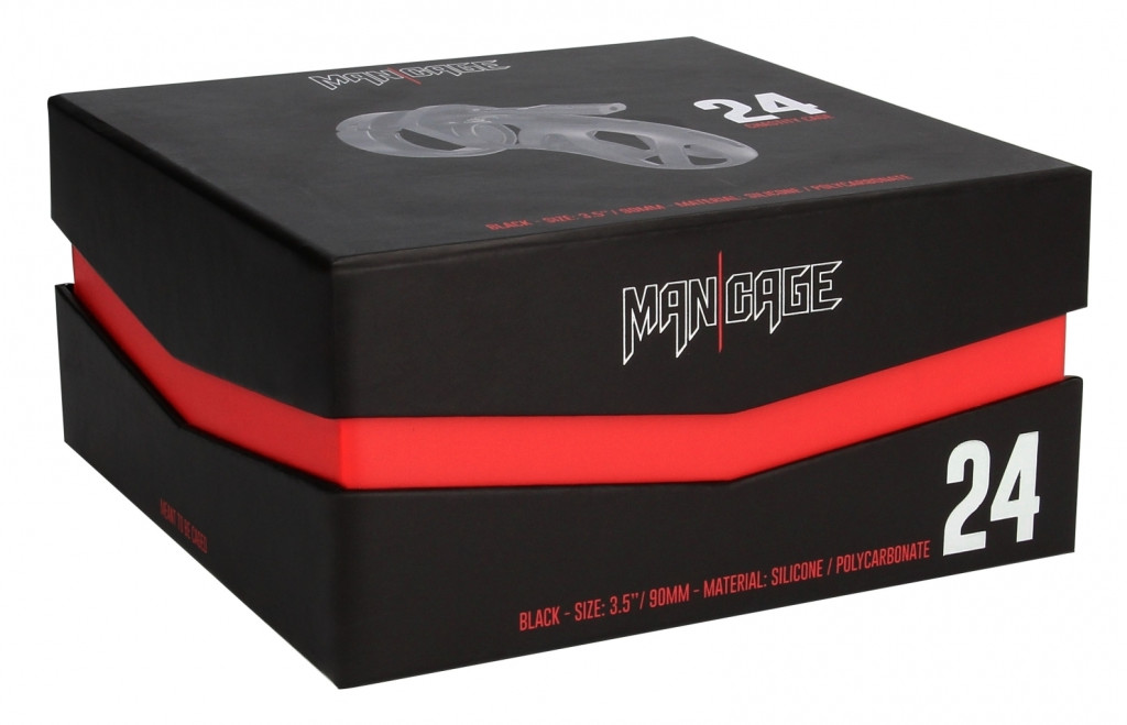 ManCage 24 - prémium fekete kontrolláló surrogátus 9x3,5 cm - Image 2