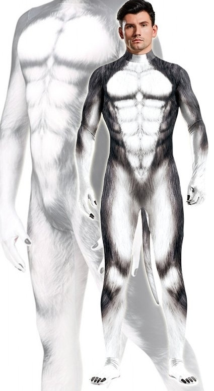 Szürke Husky kutya jelmez – prémium cosplay öltözet