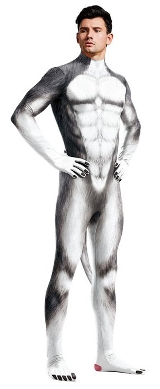 Szürke Husky kutya jelmez – prémium cosplay öltözet - Image 2
