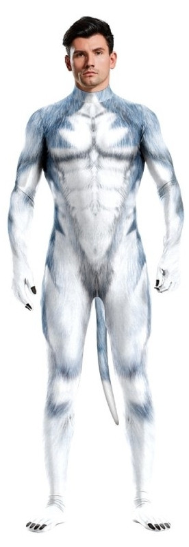 Kék-szürke husky kutya cosplay ruha - Image 4