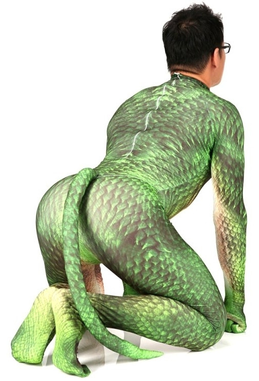DRAGON Zöld Gyík Jelmez – Prémium Cosplay Élmény - Image 6