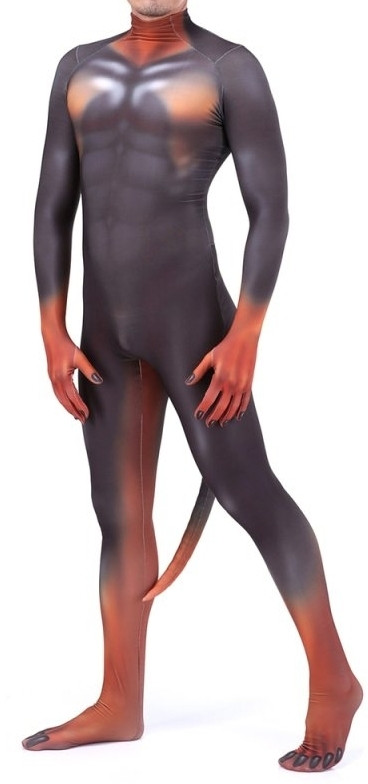 Fekete és vörös Doberman cosplay jelmez - Image 4