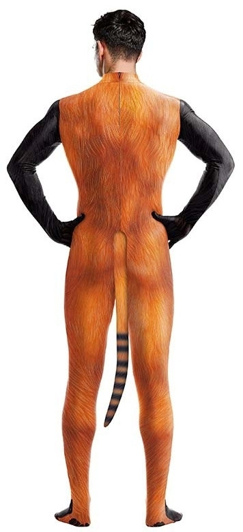 Raccoon Red Panda – stílusos cosplay overál fekete-narancsban - Image 2