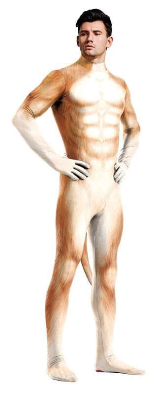 Shiba kutya fehér és láng cosplay jelmez - Image 3