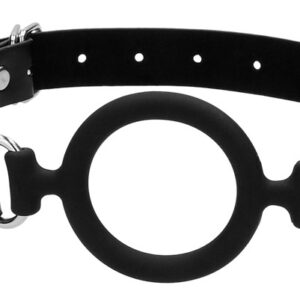 Silicone Ring Gag – prémium szilikon ring gag 40mm fekete