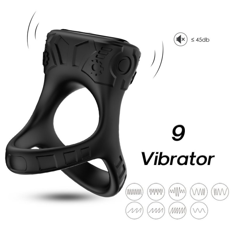 Vrizz Vibrant – érzéki golyónyújtó prémium fekete 43mm - Image 7